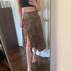 Leopard Print Zara Skirt | Size: M